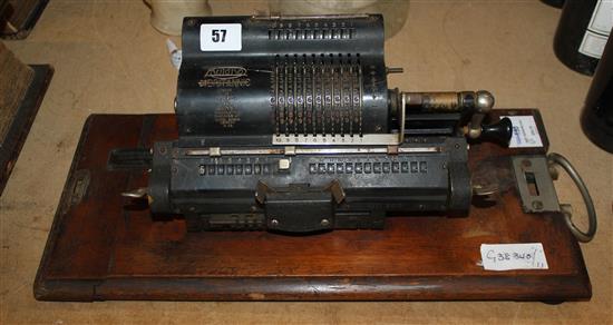 Early adding machine